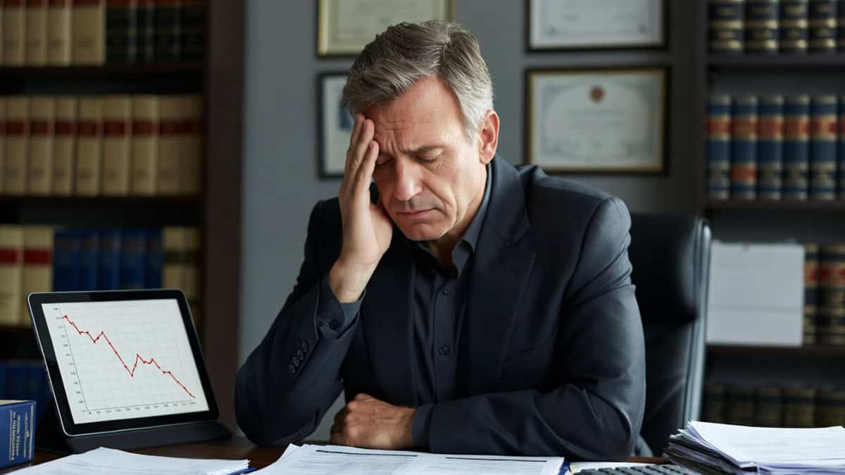 Frustrated business owner with declining marketing results and inconsistent brand messaging.