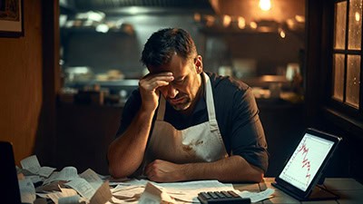 Frustrated business owner and declining online visibility impacting Colorado Springs businesses.